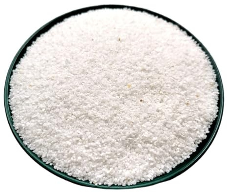 RUHTEUO 500g Crystal Sand Fish Tank Bottom Landscaping Decorative Stone Aquarium Aquatic Turtle Sands Decorations for Crafts, Vases Filler(0.5-1mm white sands)