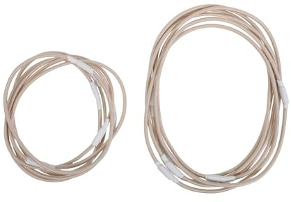 Mikrofon aus Gummi Gummiringe Schwingungsdämpfer 12 Stück Beige | Ersatzbänder für Mikrofonhalterung, Elastische Befestigung, Einfache Montage, für Podcasts und Live Streaming