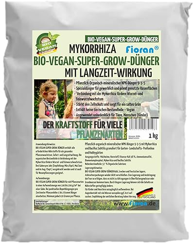 Fioran® Super Grow mit Mykorrhiza organischer Bio-Vegan Intensiv Dünger Langzeitwirkung (1)