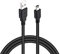 Suptig - Cavo di ricarica mini USB, confezione da 2 pezzi, compatibile per GoPro Hero 4 Hero 3+ Hero 3 Hero 2 Hero 1 (nero)