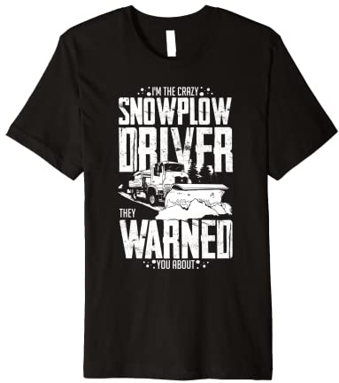 Snow Plow Tractor Machine Truck Shovel Driver Snowplough Premium Tri-blend T-Shirt