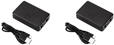 WanShi 2X Mini 2 Ports Rj45 LAN Hub Network Switch Box Computer Ethernet Internet Adapter Rj45 Splitter Switch