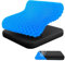 Audasi Cojín De Asiento De Gel, Nido De Abeja Grueso Cojín De Gel Suave Sitter Cojín De Aliviar La Presión De La Espalda Coxis Cojines Asiento Para Coche Oficina Silla De Ruedas Silla De Casa Kit