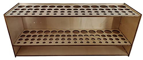 Amesor 2 Stück Pinselhalter Malen, Make Up Pinselhalter Pinsel Halter Ständer 67-Loch, Schreibtisch Ständer Organizer, Multifunktionaler Schminke Pinsel Aufbewahrung Malen, Geschenke Für Künstler