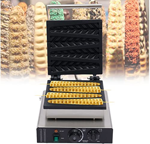 6PCS Electric Waffle Maker Machine 1500W Waffle Maker Hot Dog Machine Nonstick Sausage Hot Dog Bake Machine Hot Dog Cheese Stick Press Iron for Restaurant Bakeries Snack Bar Home (6PSC)
