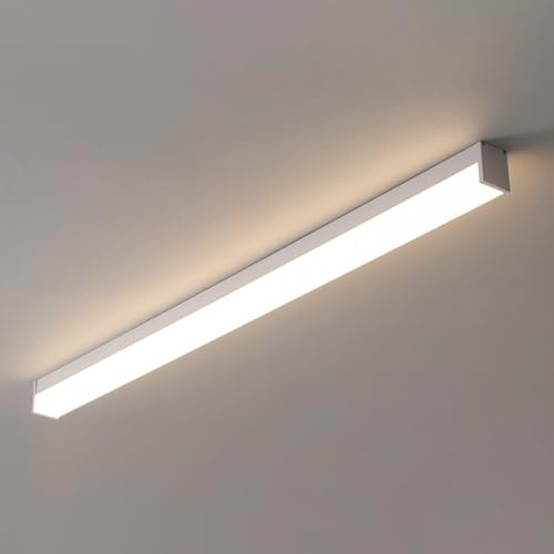 Jadssox LED-Deckenleuchte mit Langen Streifen, linear, nah an der Decke, minimalistischer Kronleuchter, halbbündige Montage, Beleuchtung für Esszimmer, Flur, Büro, Küche, Inselbeleuchtung