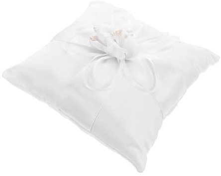 PACKOVE Elegantes Ringkissen Mit Schleife Für Hochzeiten Kreatives Quadratisches Design Als Ringträger-Kissen Für Besonderen Tag Für Hochzeitsfeiern Und Verlobungsfeiern
