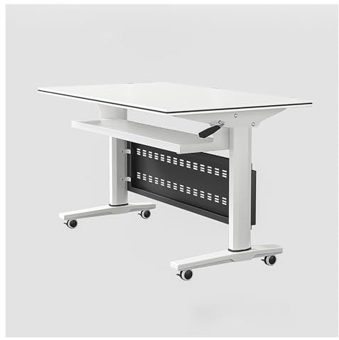Klappbarer Konferenztisch Mit Rollen, Klappbarer Mobiler Schulungstisch, Klappbare Besprechungstische Mit Rollen, Klappbarer Konferenzraumtisch, Seminar-Tisch Für Rezeption Büro Klassenzimmer(140*60*7