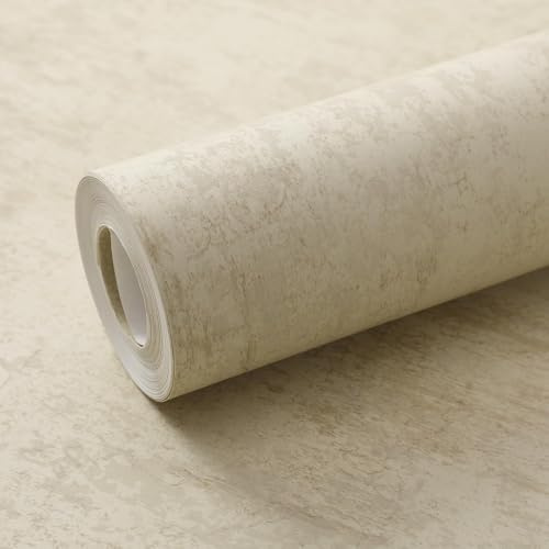 Anttyscar Yellow Concrete Wallpaper Cement Distressed Pattern Textured Industrial Wallpaper Feature Retro Decorative Luxury Wall Paper Roll Living Room Hallway Bedroom Wallpapers for Adults