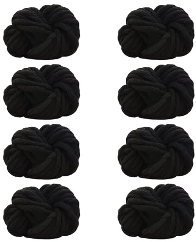 Maxee Dicke Wolle Garn 8 * 250 Stück, Sperrige Armstricken Wolle, Soft Arm Knitting, XXL Grobstrick Weiches Wollgarn, zum Häkeln für Decke, Perfekt zum Weben von Haustier Nest, Decken, Zierkissen