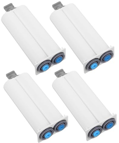 DECORNIJIA Lot de 4 Tubes Mélangeurs en Plastique Blanc 50 Ml pour Colle Époxy Ab 1:1, Conception à Double Composant, Application Polyvalente pour Projets Professionnels