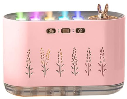 Humidificador para bebé, humidificador de luz LED con función de cambio de color RGB, 7.09 x 2.8 x 4.53 pulgadas, elegante purificador de aire, difusor de aceite para dormitorio, guardería, hogar