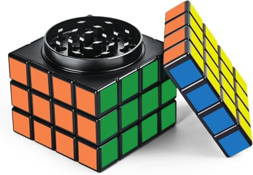 2.3 Grinder, 4 Tier Portable Herb Grinder with Scraper with Magnetic Top for Dry Environments