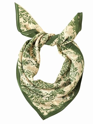 Prettystern 65 cm Sjal i 100% siden för dam – Lätt sidensjal, perfekt för sommar och vår KS01, 65 cm X 65 cm