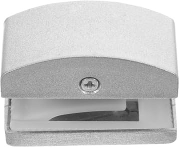 FUTUREORYY Guide Porte Coulissante Sol pour Porte de Bain en Verre sans Cadre, Alliage D'aluminium et Caoutchouc, Installation Facile, 5-14mm