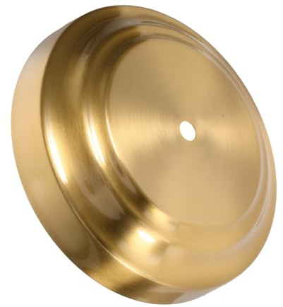 FUTUREORYY Base Inferiore 8mm da 10mm e Laterale in Foro da Installare Lampada Rotonda Rame, Facile senza Bave, Supporto Solido Tavolo Ambienti DIY e Studio