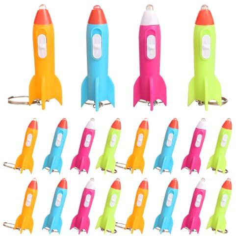 Tomedeks 20 mini llaveros con linterna, linternas infantiles, llavero ideal para fiestas de cumpleaños, rifas y acampadas
