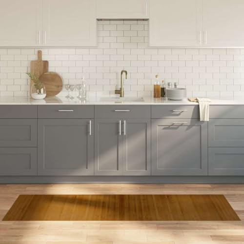 sephironlbb Bambus Teppich Rechteckig Braun 60x200 cm, rutschfeste Unterseite, Natürliches Material für Wohnzimmer Schlafzimmer