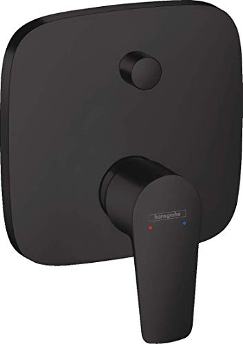 hansgrohe Wannenarmatur Talis E, Unterputz Einhebel-Wannenmischer, Mattschwarz