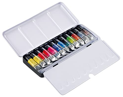 SENNELIER French Artists' Watercolor Metal Tin Set, Set of 12, Multicolor