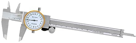 FUNTLY Uhren-messschieber 6-Zoll-Messschieber, 0,02 mm, Edelstahl, Messuhr, Nonius-Messschieber, sichere metrische Messwerkzeuge (Color : 0-150mm)