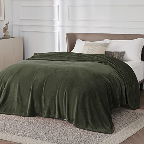 BEDSURE Kuscheldecke Flauschig Decke Fleecedecke - Wohndecke Warm Winter Weich, Sofadecke XXL, Decke Couch Blanket, Wohn- & Kuscheldecken Große 230x270cm, Sofa überwurfdecke Olivgrün