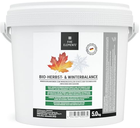 FIVE ELEMENTS Bio-Herbst & Winter-Balance 5 kg | Abbau organischer Belastungen | Teichklärer & sicheres Fisch-Überwintern | weniger Algen im Frühjahr | aktiviert Teichbiologie
