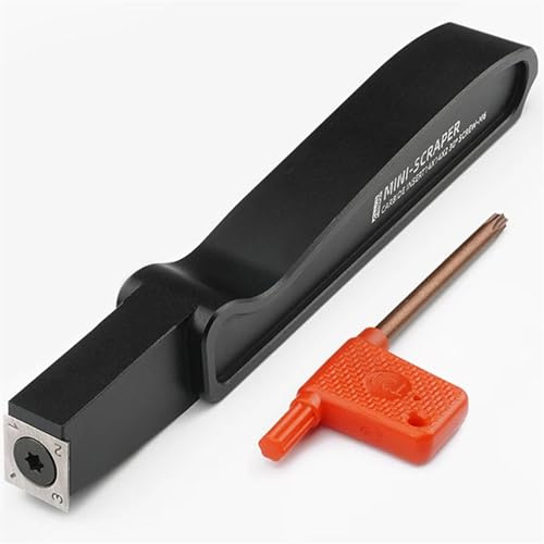 AVIMYA Aluminium Holzbearbeitung Schaber Entgraten Werkzeug Holz Trimmen Messer Drehen Messer for Drehmaschine Drehen Woodowrking Werkzeuge Carving Werkzeuge (Color : 1 Set)
