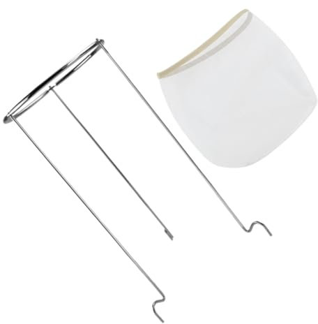 RORPOIR Filter Rack Mesh Juice Strainer Bag Stand for Tea Yogurt Reusable Filter Bag Wine Cocktail Sieve