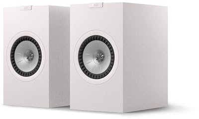 KEF Q3 Meta Altavoces de sobremesa pasivos HiFi, Blanco Satinado | Música | Televisión y Home Cinema | Gaming | Reflector de Graves bidireccional | Transductor Uni-Q de 16,5 cm con Mat