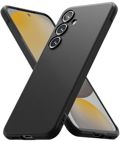 Ringke Onyx Compatibile con Cover Samsung Galaxy S24 FE, Ottima Grip Antiscivolo Antiurto Perfetta Calza Custodia Robusta - Black
