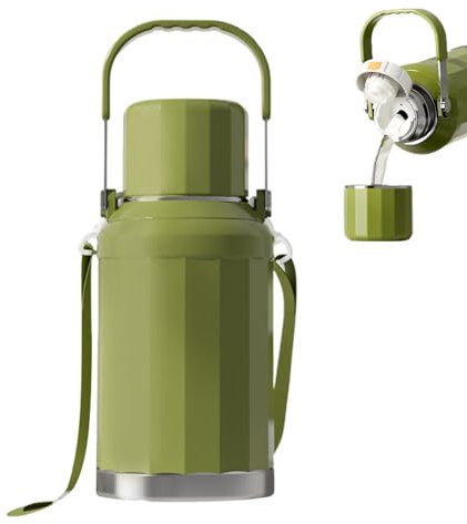 Stainless Steel Pitcher, Hot Water Flask, Insulated Tea Pot, Large Capacity Coffee Carafe, Thermal Pitcher for Drinks, Insulated Coffee Pitcher, Hot Water Insulated Flask,