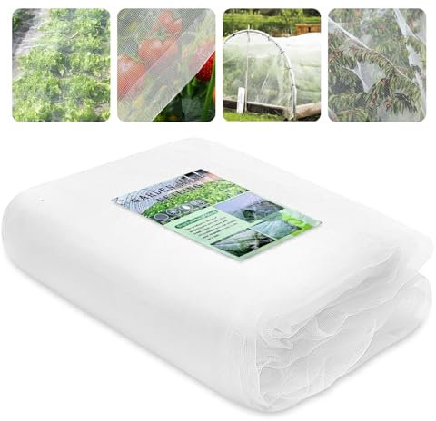 EOPUOZS Rete Anti Insetti per Ortaggi, 3x 6m Rete per Ortaggi da Giardino Maglia Fine, Rete di Protezione Delle Colture per Proteggere Piante, Frutti, Fiori