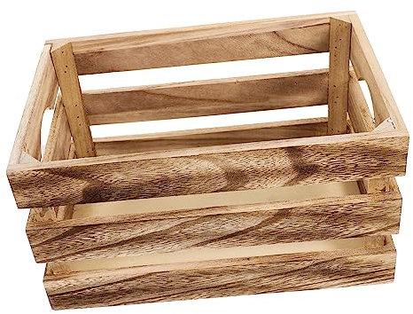 Alipis Retro Storage Box Wooden Crate for Storage Office Organizer Box Vintage Wooden Baskets for Laundry Clothes Basket for Daily Sundries