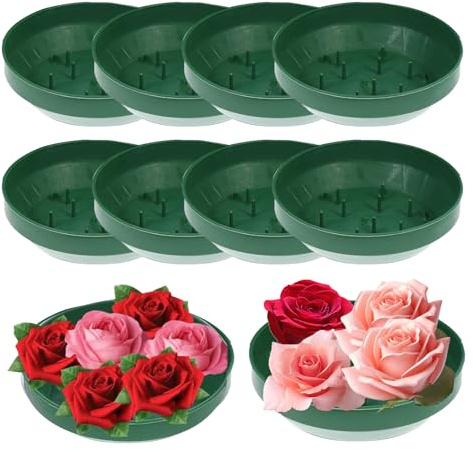 Soporte De Espuma Para Flores - Placas Fijadoras para Arreglos Florales | 10 Unidades Placas Reutilizables Para Decoración De Bodas, Fiestas Y Mesas