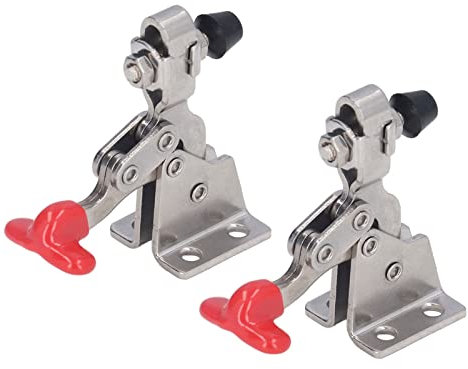 Quick Release Vertical Toggle Clamp 150lb Holding Capacity Adjustable Stainless Steel Woodworking Fixture for Home Decoration Equipment Installation