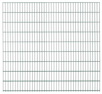 1x Doppelstabmatte (2 Meter) | Höhe 183 cm | Grün | verzinkt & pulverbeschichtet | UV- und witterungsbeständig | Gitterstabmatten in Industriequalität