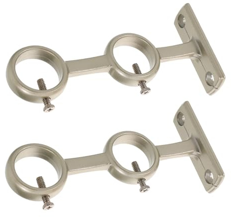 FUNOMOCYA 2piezas Barra De Cortina De Hecha De Material para Uso El Hogar Soporte De Barra para Cortinas y Soporte De Techo Doble