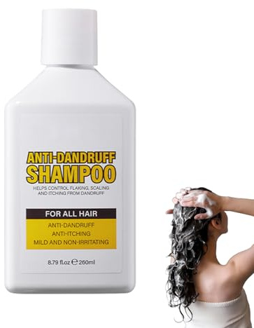 Champú de control de aceite refrescante de 260 ml para cabello liso y voluminoso que despliega la grasa, reduce la frescura y suavidad para todo tipo de cabello