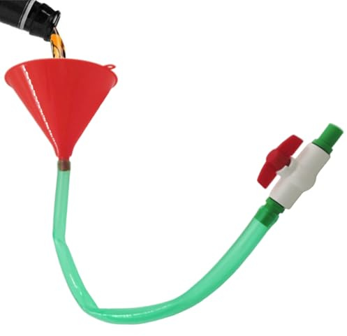 Bierbong-Trichter, auslaufsicherer Trinktrichter mit Dichtungsventil & 24-Zoll-Schlauch für Biertrinkspiele, College-Partys, Spring Break, Musikfestival, Bar-Trinktrichter, Alkoholtrichter, Biertrich