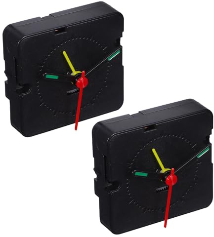 Anneome Mecanismo De Reloj De Cuarzo Con Alarma Reemplazo De Movimiento De Reloj Kit De Reparación De Relojes Con 2 Piezas Y 8 Manecillas Para De Pared Y Despertador Diy