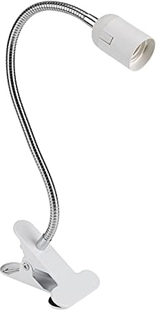 Semme Einstellbare 400MM Schwanenhals Schreibtischlampe Clip auf, E27 Schraube Port Tischleuchte für Make-up Tattoo Maniküre Wimpernverlängerung, Büro, Nacht lesen(EU Stecker)
