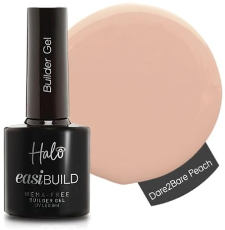 Pure Nails Halo Easi Build LED/UV Builder Gel Collection - Dare 2 Bare Peach 8ml (N3020)