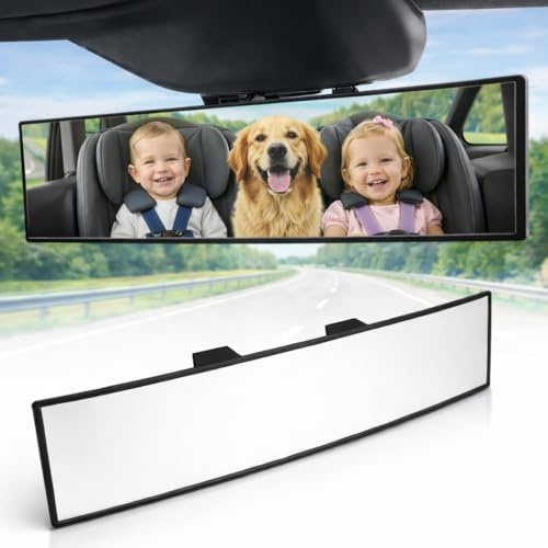 ICBEAMER 270 mm, einfach anzuklemmen, universeller Weitwinkel, Panorama, Auto-Innenspiegel, flache, klare Oberfläche