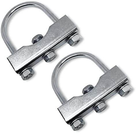 Grilindo 2 U-Bügel Stützradhalter Klemmhalter Schelle Stützrad Anhänger Halter 60-70mm