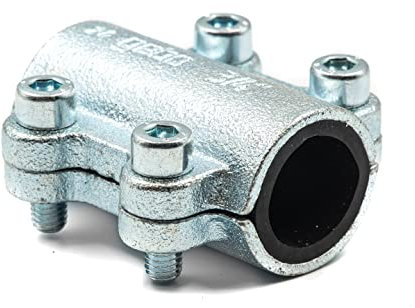 Collare Di Riparazione 1 – Ghisa Malleabile – Dvgw – Tenuta Tubi Acciaio – Acqua & Aria Compressa