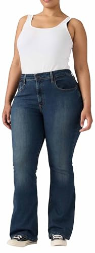 Levi's Damen 726 High Rise Flare Jeans, Blue Swell, 30W / 32L