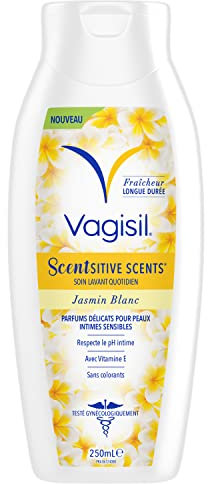 Vagisil Scentsitive Scents Soin Lavant Intime Pour L'Hygiène Féminine Quotidienne, Avec Aloe Vera, Hypoallergénique, Confiance Tout Au Long De La Journée, Parfum De Lilas De Printemps, 250 ml