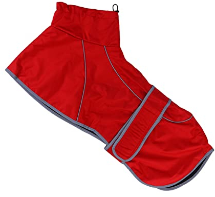 INOOMP wasserdichte Regenjacke Für Hunde Aus Hochwertigem Material Mit Angenehmer Haptik Und Einfacher Größenanpassung Für Herbst Und Winterspaziergänge