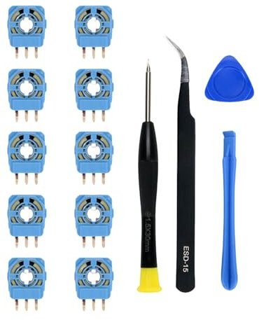 Ubxvamm Joysticks Contrôleur sans fil Drift endommagé Joystick Remplacement 3D Analogique Pouce Stick Module avec Tournevis